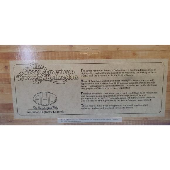 American Highway Legends 1948 Ford F-8 Truck Hamm's Beer 1/64 - Picture 5 of 5